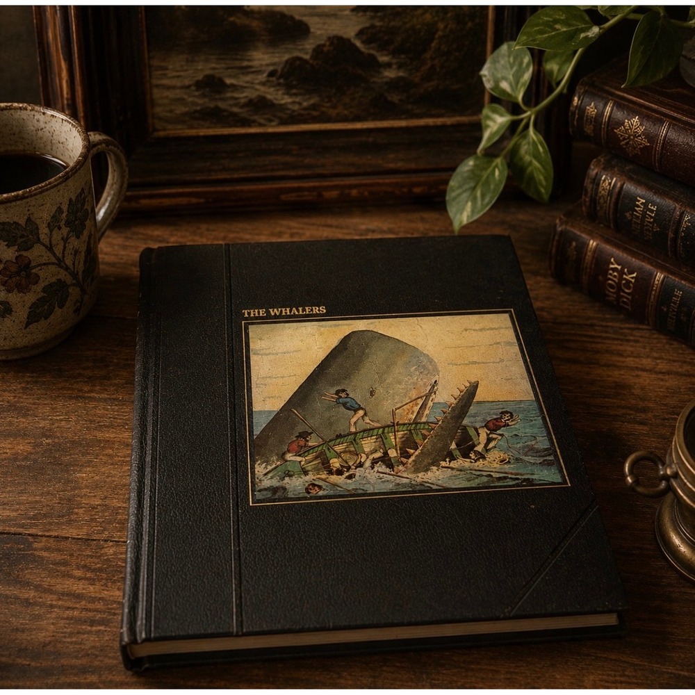 Time-Life Books The Whalers Hardcover Black The Seafarers Series Vintage History